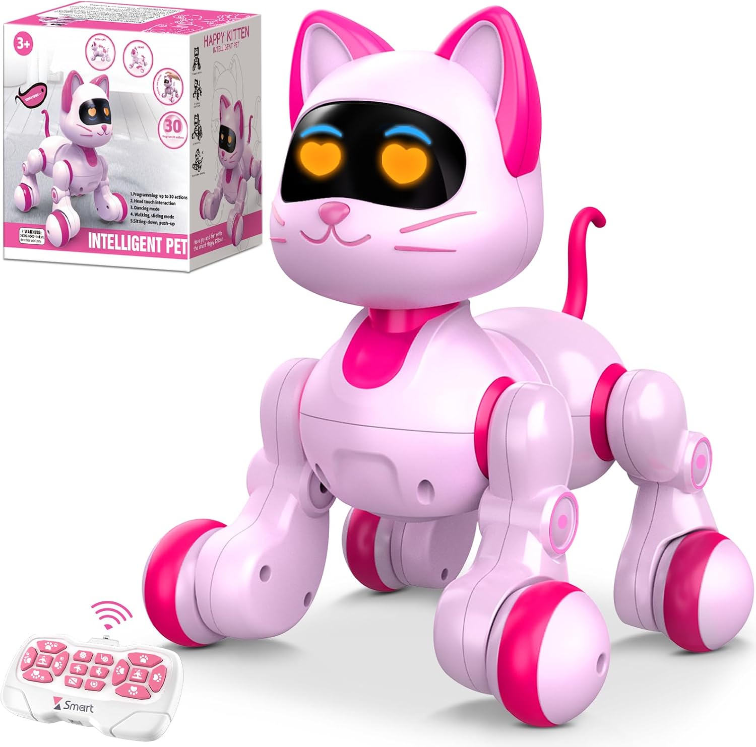 Remote Control Robot Cat – Pink (Ages 4–9)