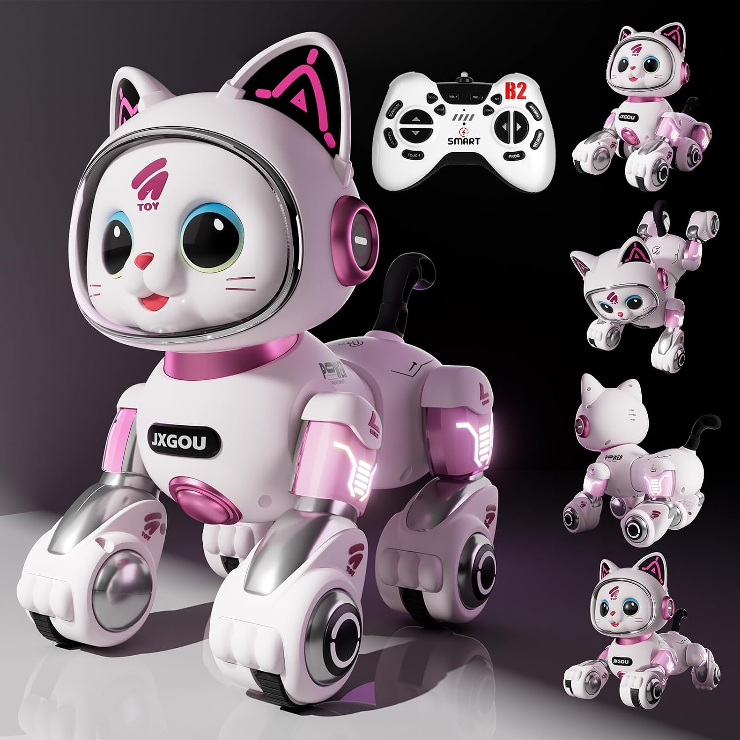 Aprilwolf RC Stunt Robot Cat – LED & Sounds