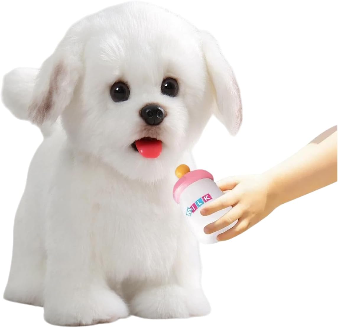 CU-MATE Plush Maltese Robot Dog